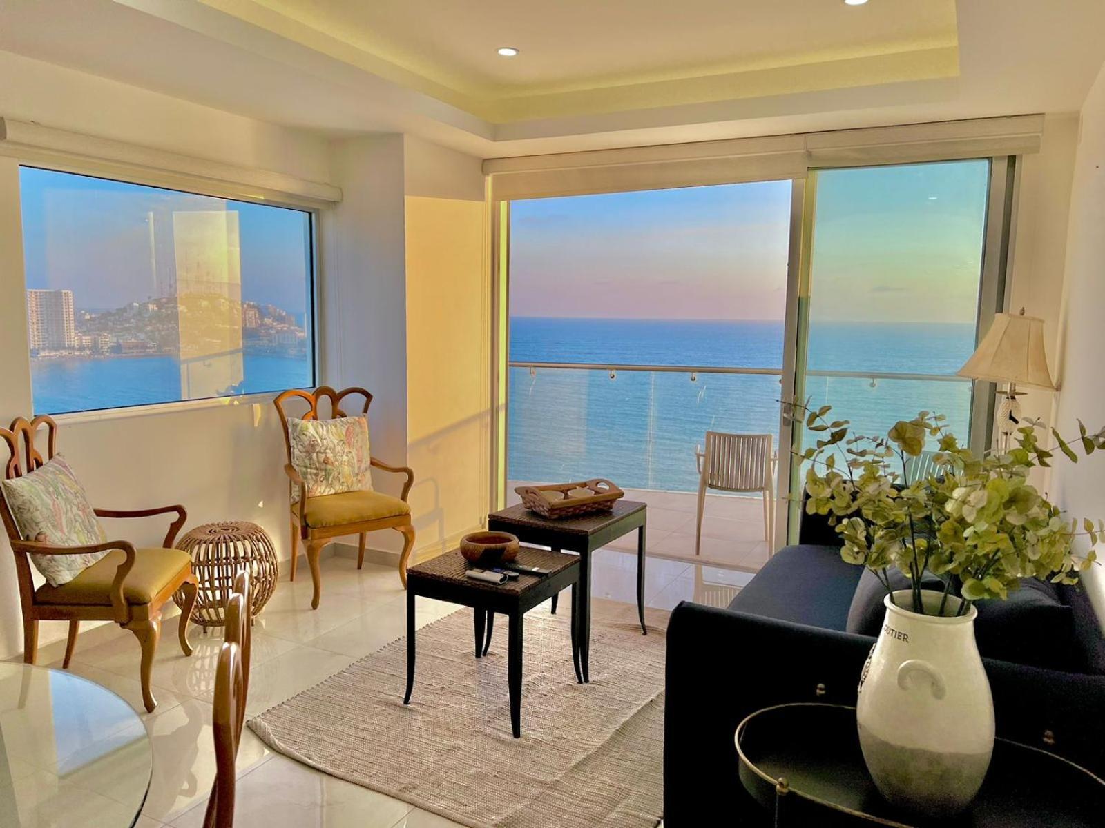 דירות מזטלן Sunset View Malecon 1404 Vista Panoramica Al Mar מראה חיצוני תמונה