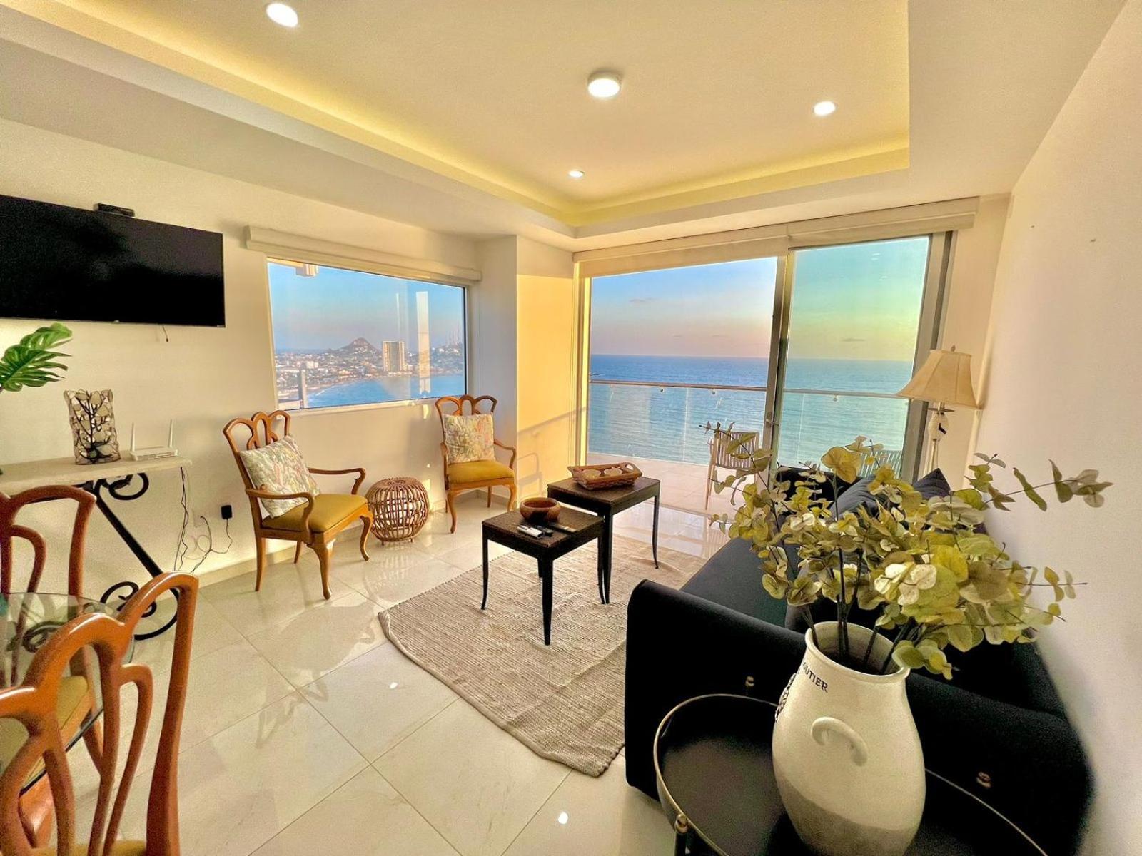 דירות מזטלן Sunset View Malecon 1404 Vista Panoramica Al Mar מראה חיצוני תמונה